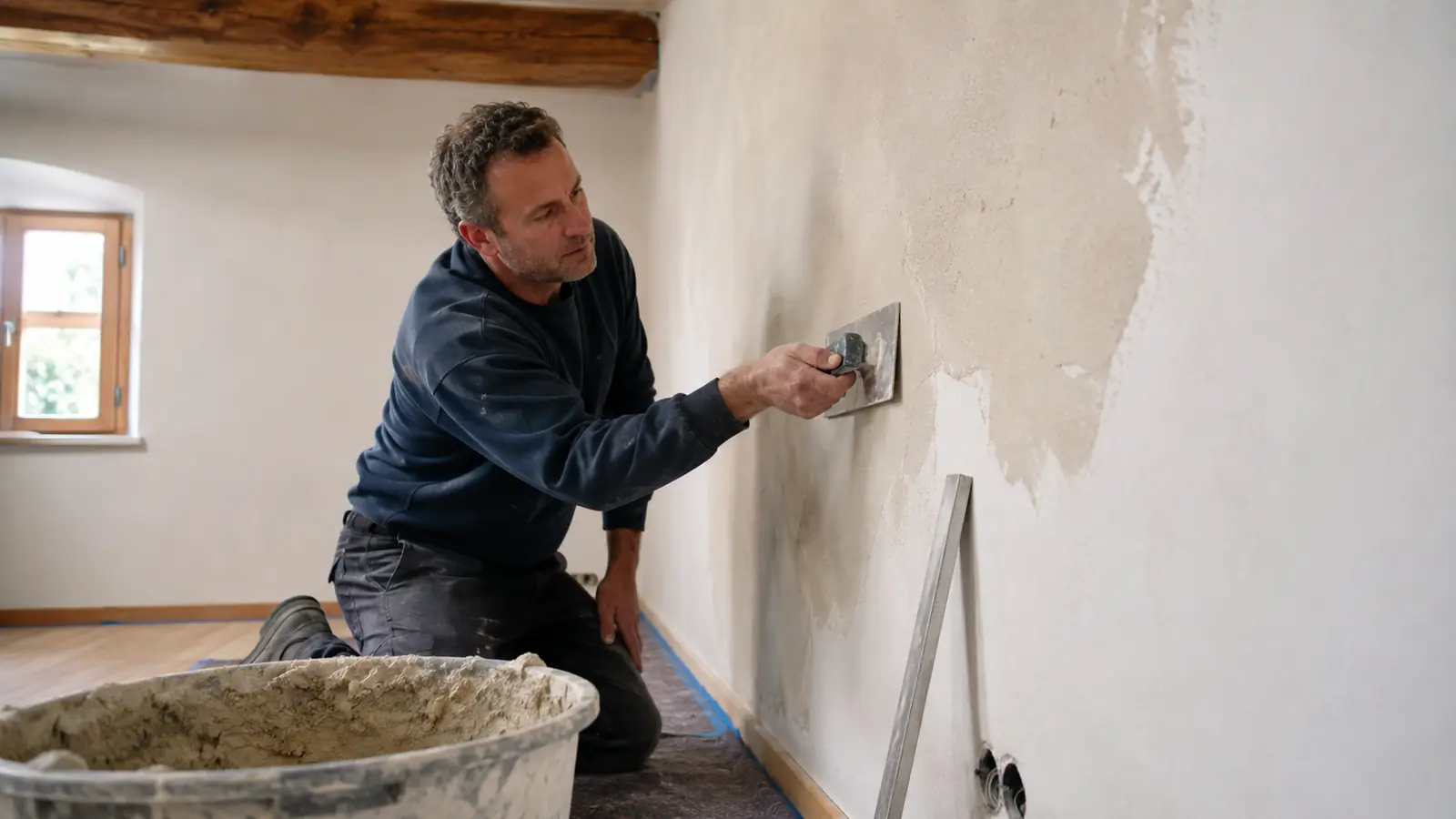 Putzarbeiten in Passau – Handwerker bei der Ausführung eines Auftrags in Niederbayern