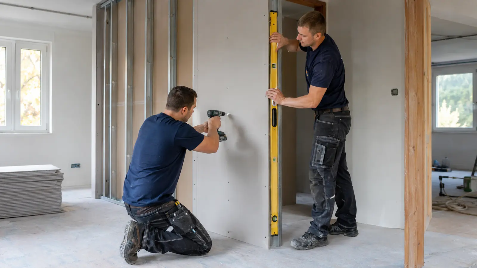 Umbauarbeiten in Passau – Trockenbau beim Einbau einer neuen Heizungsanlage in Niederbayern